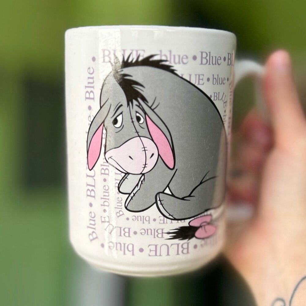 VTG Disney Eeyore Ceramic Cute Winnie The Pooh Kitchen Dining Mug